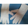 Guantes blancos de algodón